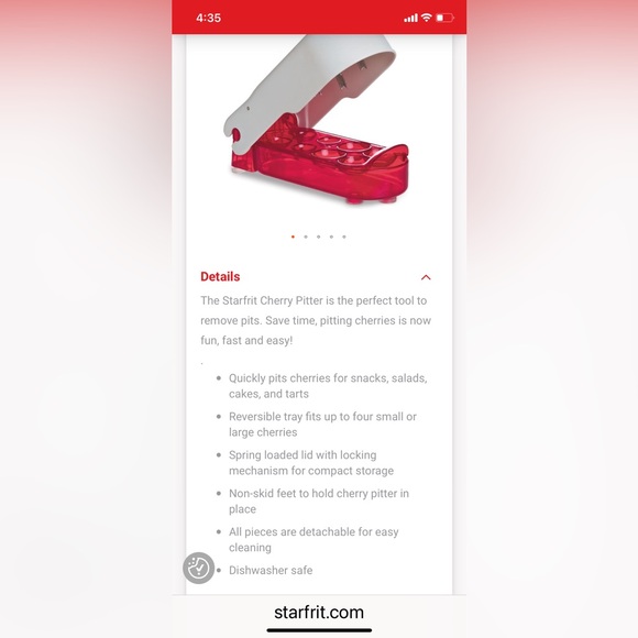 Starfrit Cherry Pitter - Picture 2 of 2